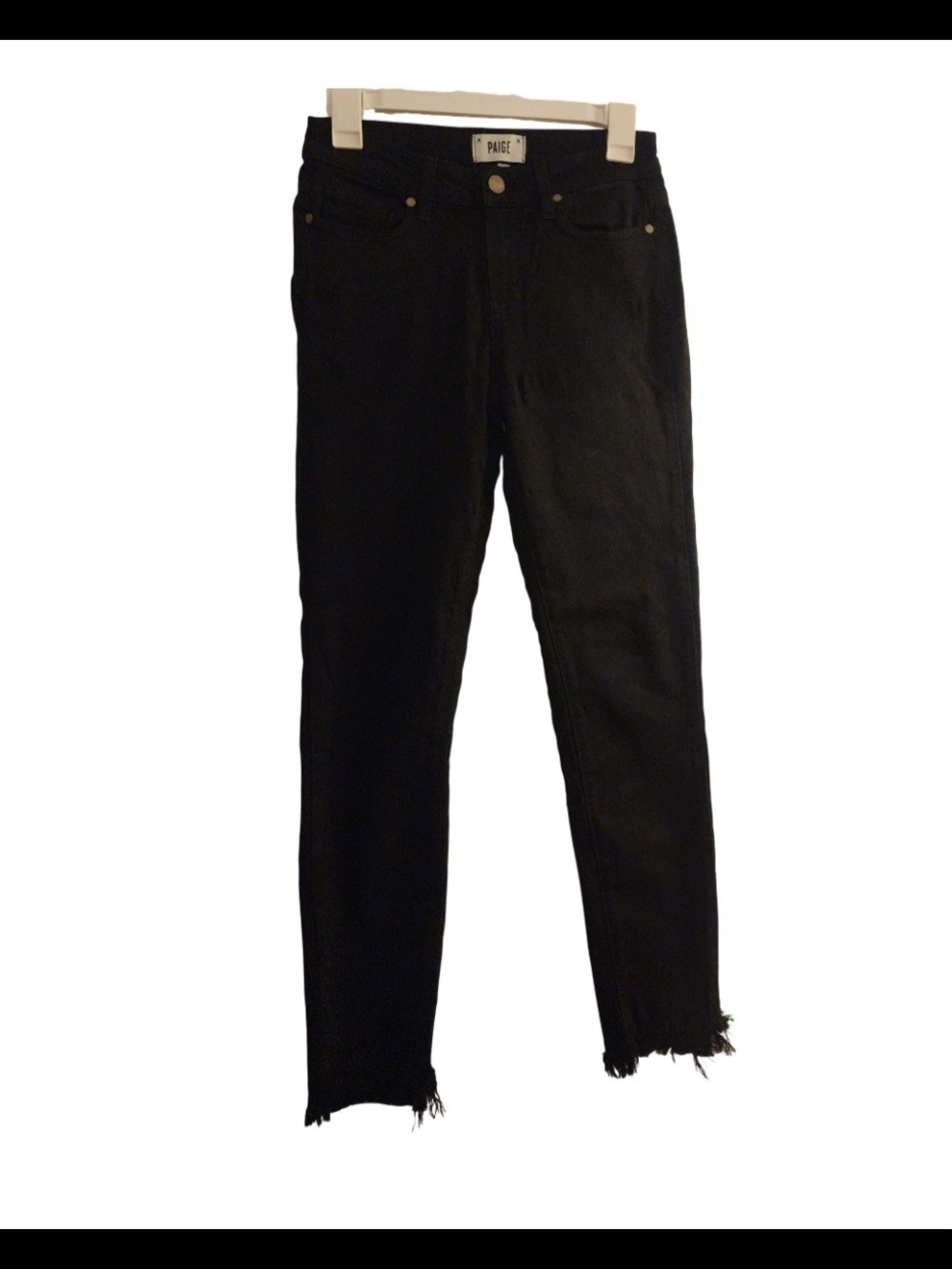 PAIGE Black High-Rise Skinny Jeans